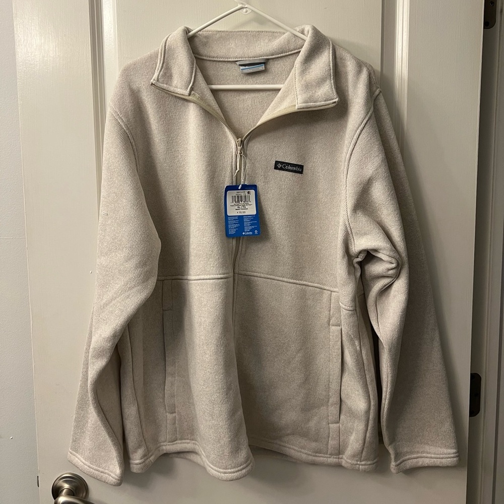 Columbia Cream Full Zip Fleece